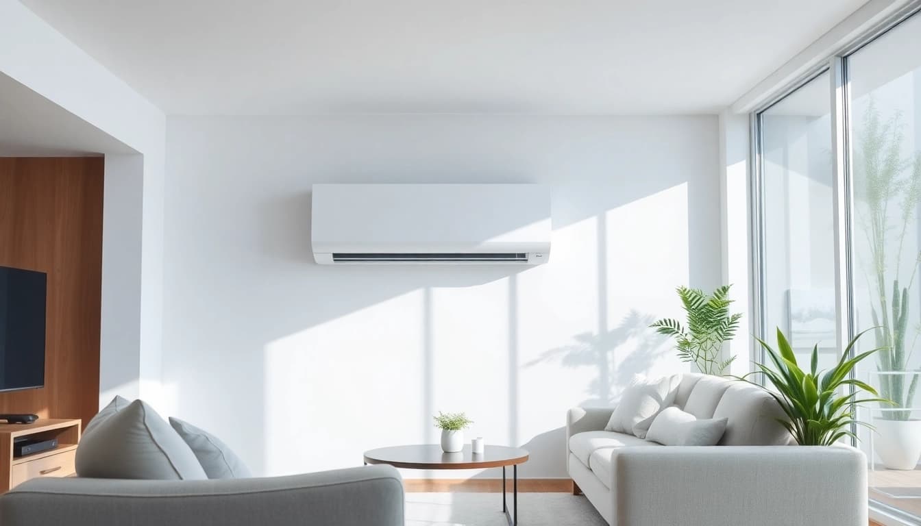 Effortlessly enjoy summer comfort with our high-quality Klimaanlage kaufen showcased in a modern living room.
