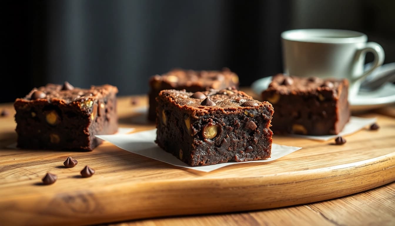 Genießen Sie die köstlichen Bud Brownies, die frisch gebacken und voller Schokoladengenuss sind.