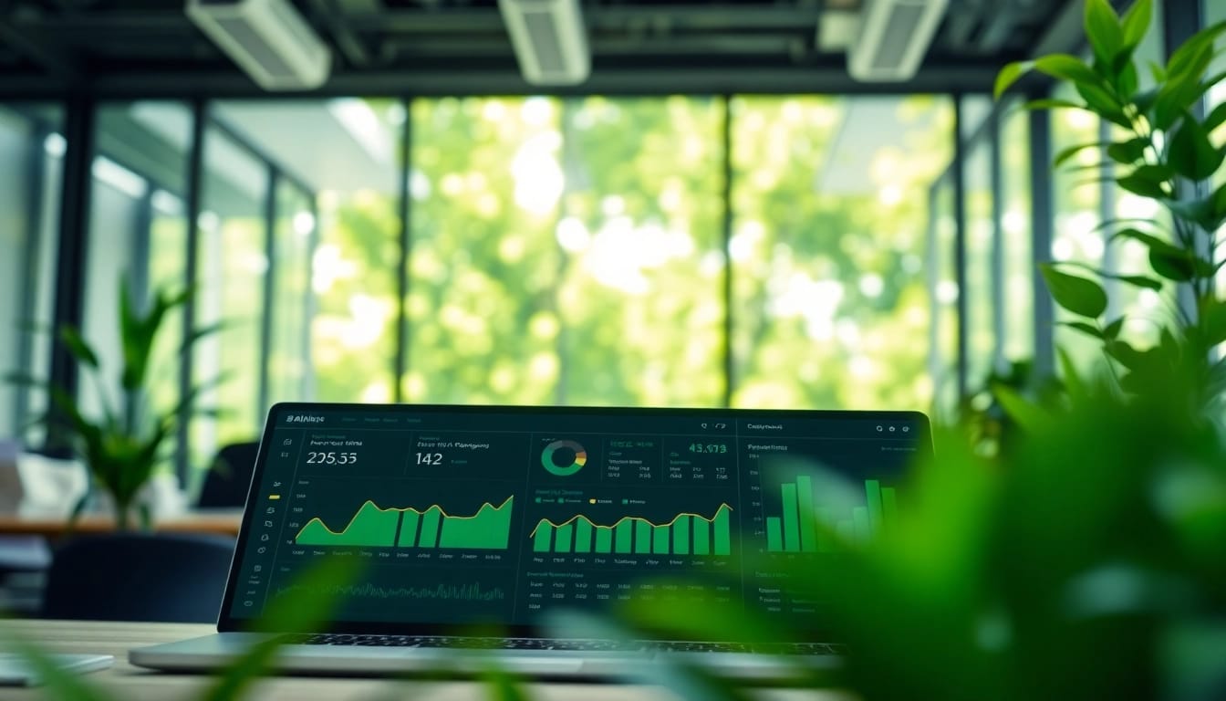 Evodrop Beobachter Dashboard mit modernen Analyse-Elementen und einem innovativen Hintergrund.