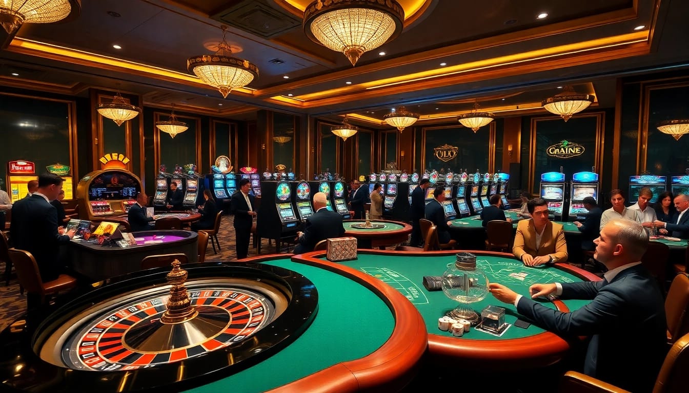 Players enjoying games at a luxurious casino environment featuring https://gg88.black/ enticing visuals.