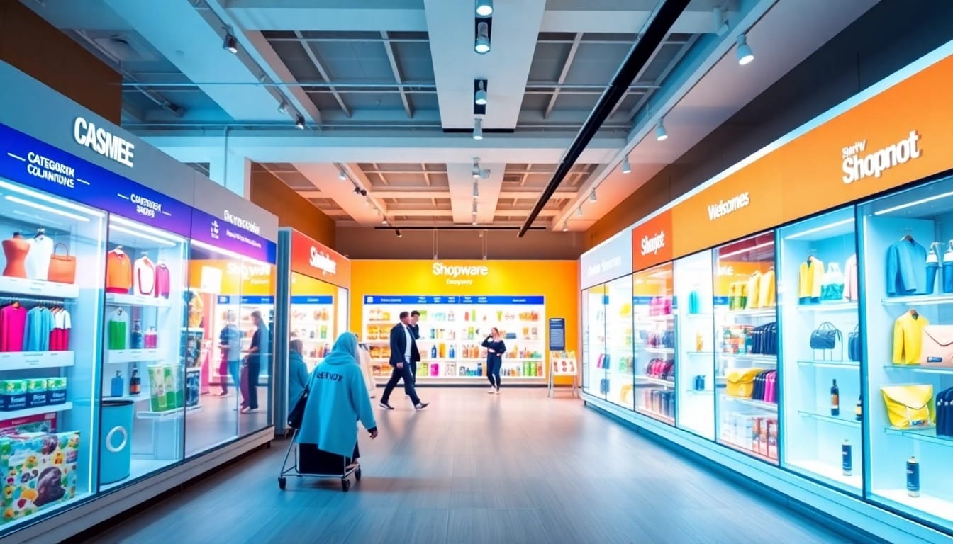 Shopware Shops auf einer modernen Online-Shopping-Plattform im einladenden Design.