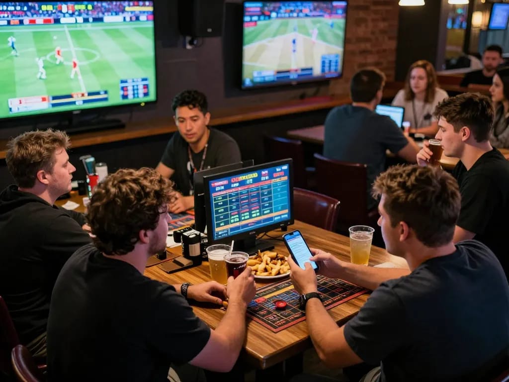 Patrons engaged in sports betting excitement as tỷ lệ nhà cái affect live game strategies.
