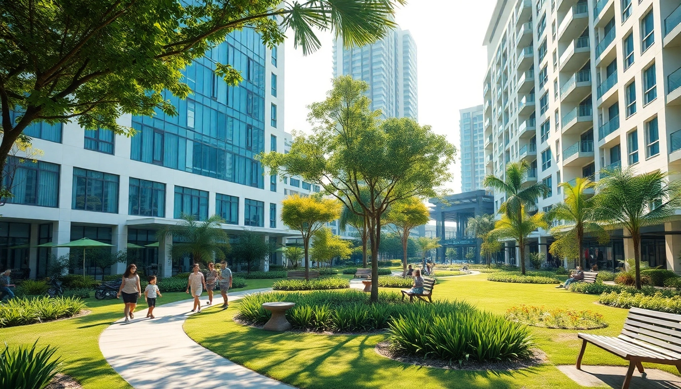 Tampines ec showcases a vibrant community landscape with modern architecture and lush greenery.