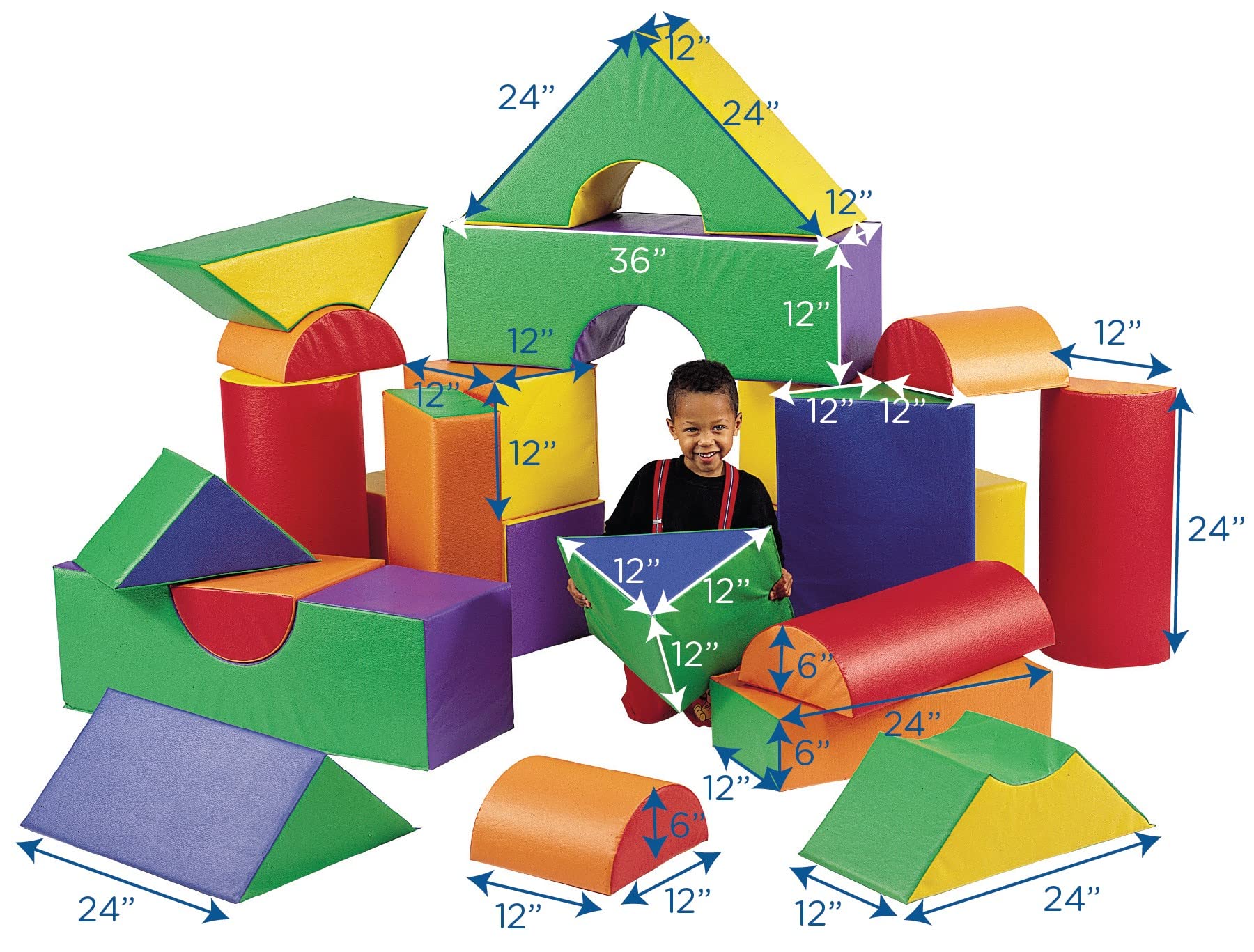 Kinderfreundliche Materialien machen Schaumstoff Bausteine besonders