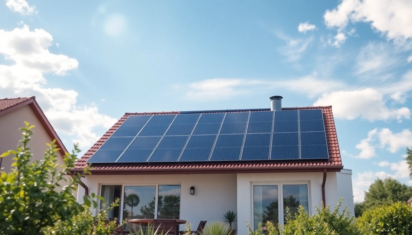 Kaufen Sie eine günstige PV Anlage und genießen Sie nachhaltigen Strom in einem modernen Zuhause mit Solarpanels.