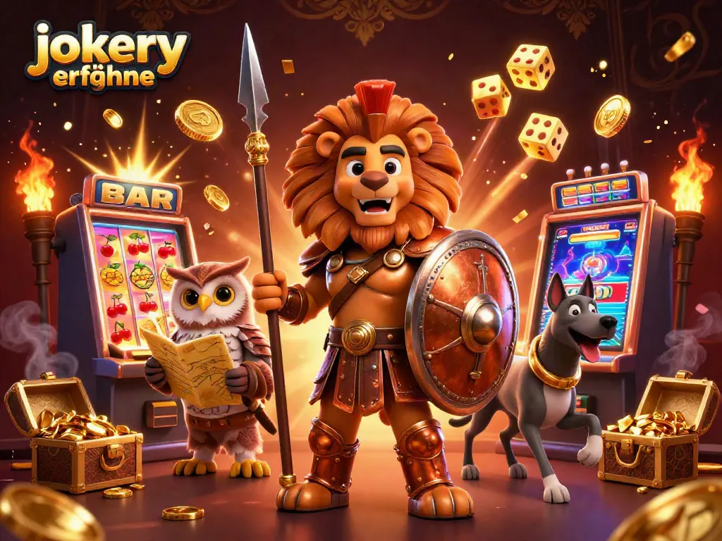 Engage with jokery erfahrungen through epic casino adventures featuring a roaring lion and golden treasures.