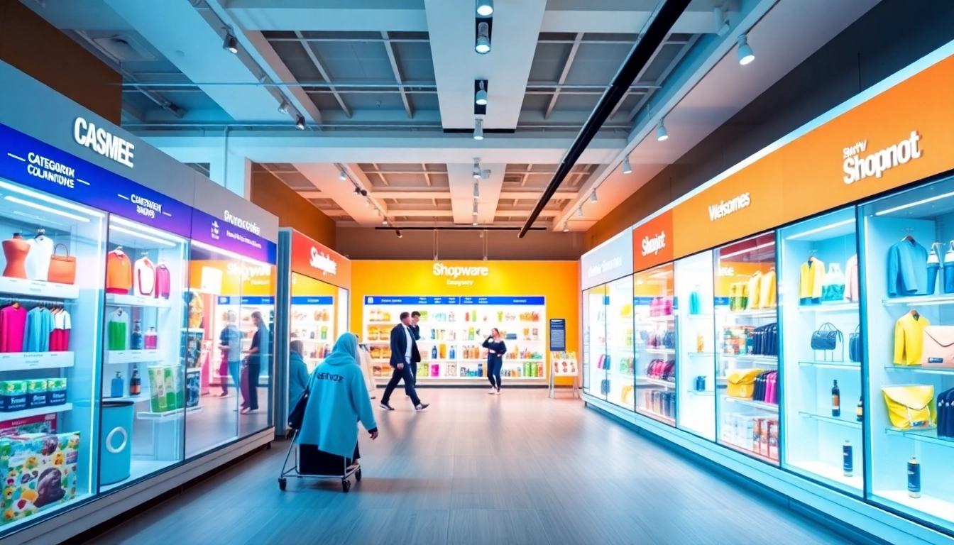 Shopware Shops auf einer modernen Online-Shopping-Plattform im einladenden Design.