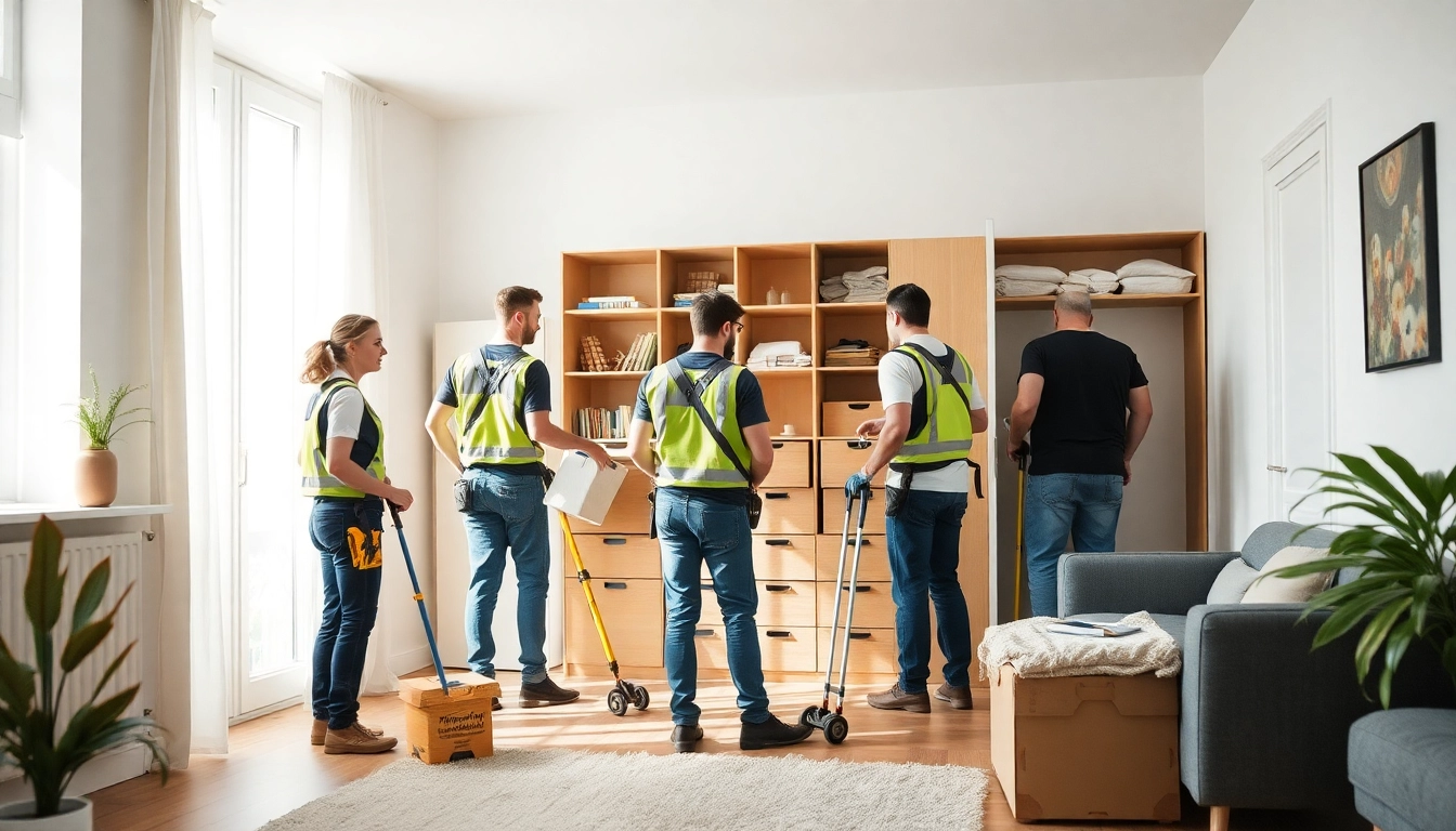 Räumung Wien: Professionelles Team bei der effizienten Entrümpelung einer Wohnung in Wien.