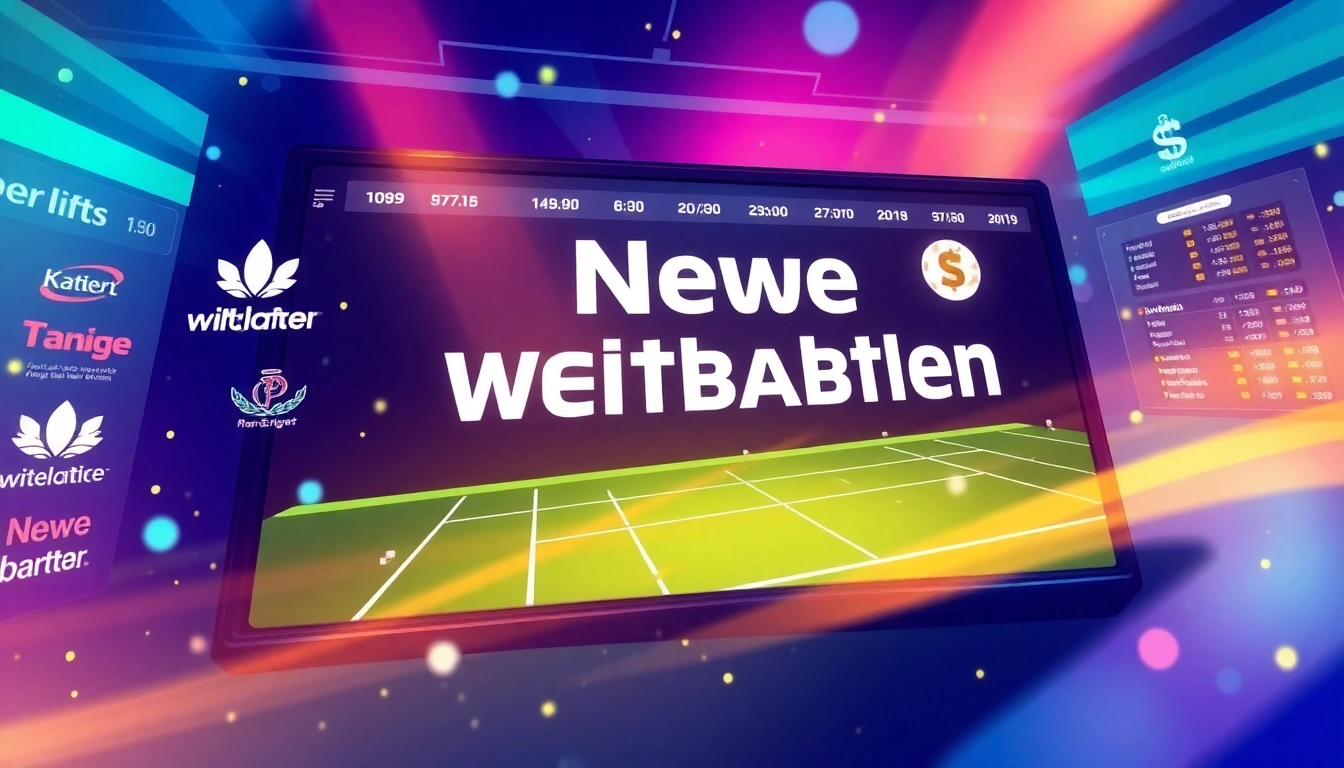 Discover innovative neue wettanbieter logos showcasing diverse betting options on a digital platform.
