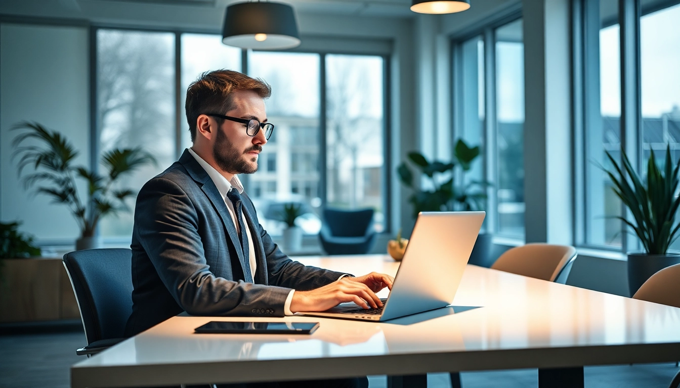 Headhunter Saarbrücken analysiert Lebensläufe in einem modernen Büro.