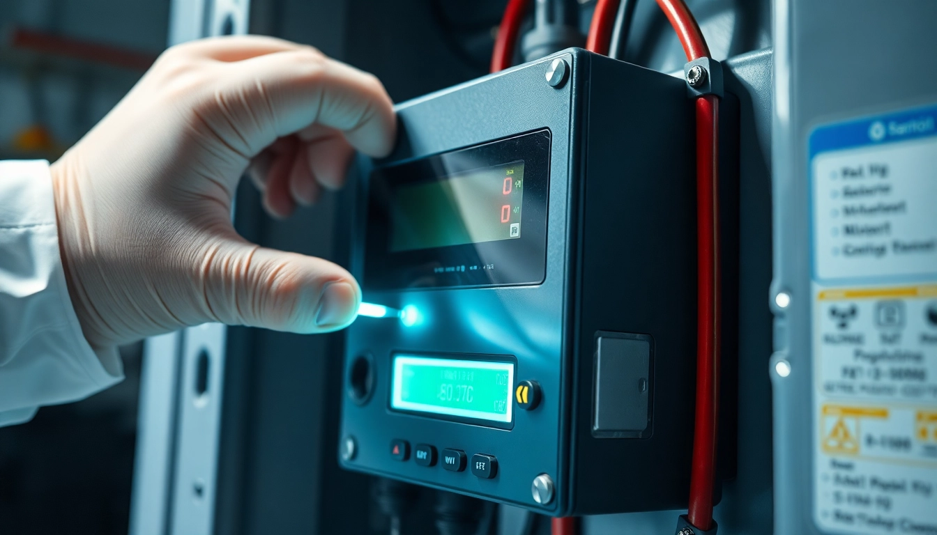 Testing an electric device for DGUV V3 Prüfung compliance, highlighting safety checks in action.