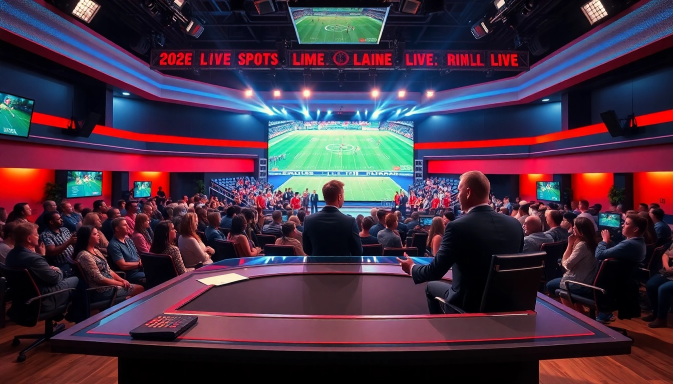 Hosts lively discussions on Sports Broadcasting in an engaging studio environment.