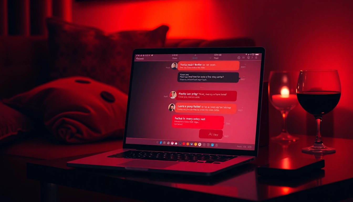 Engaging porn ai chat scene with cozy ambiance and modern tech.