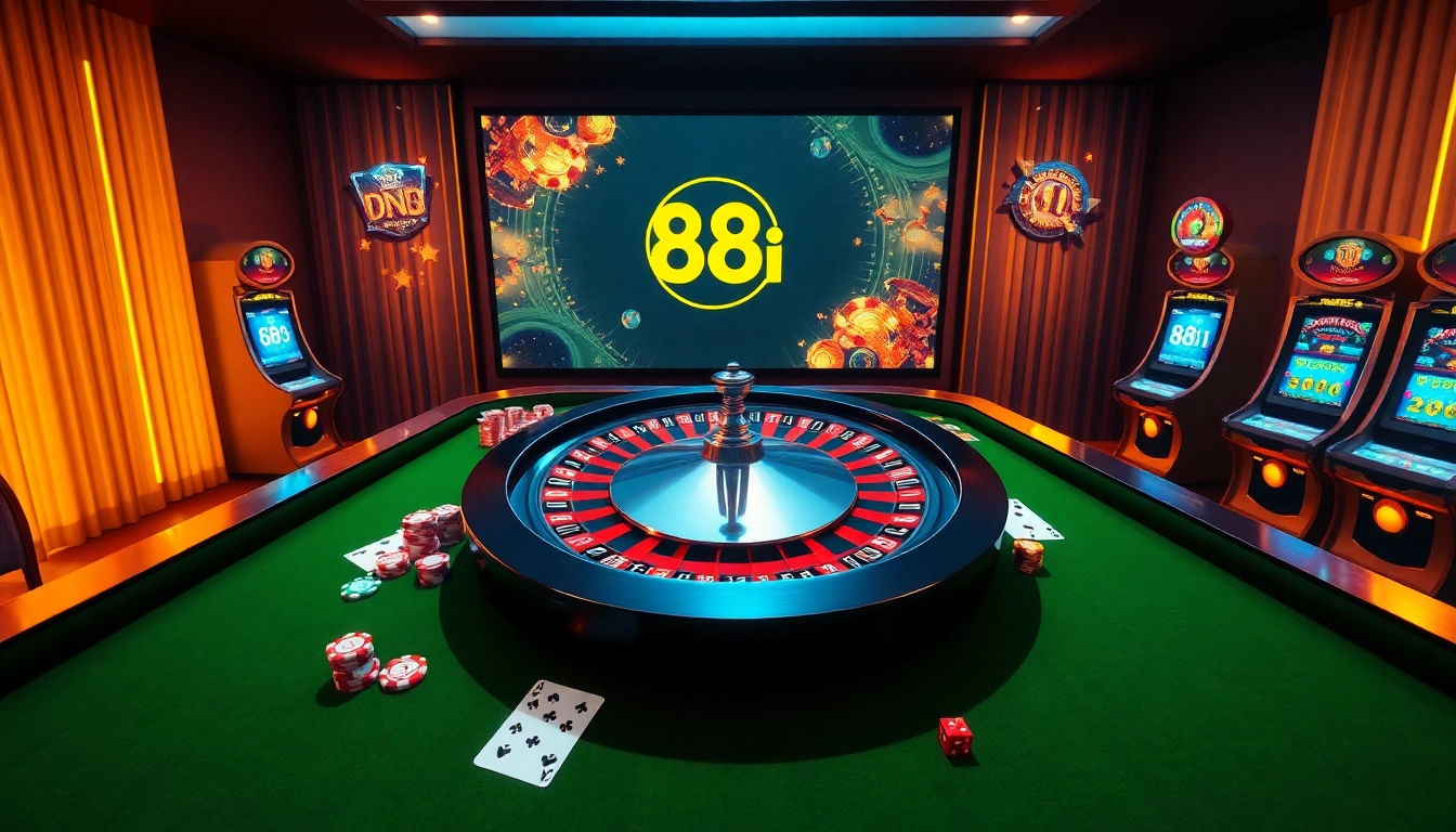 Engage in an exciting 88i game experience with vibrant casino tables and thrilling action.