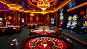 Experience the thrill of ST666 LINK at a luxurious casino with vibrant games and betting excitement.